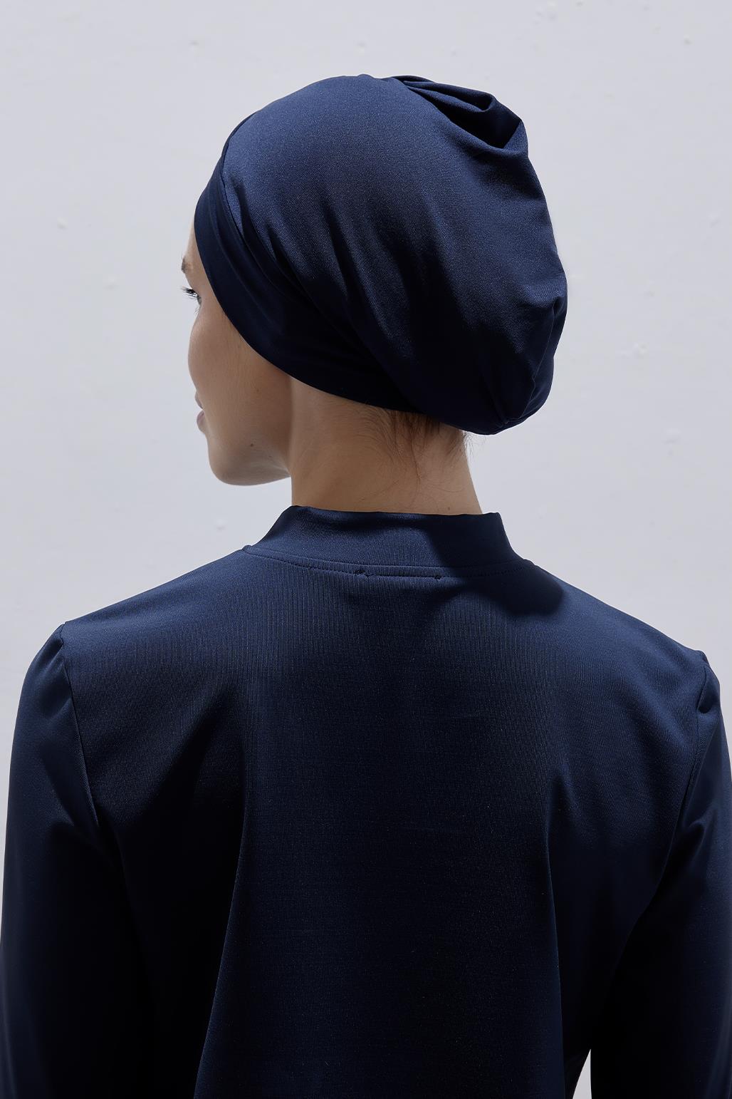 Çapraz Tasarımlı Yüzücü Bone Lacivert