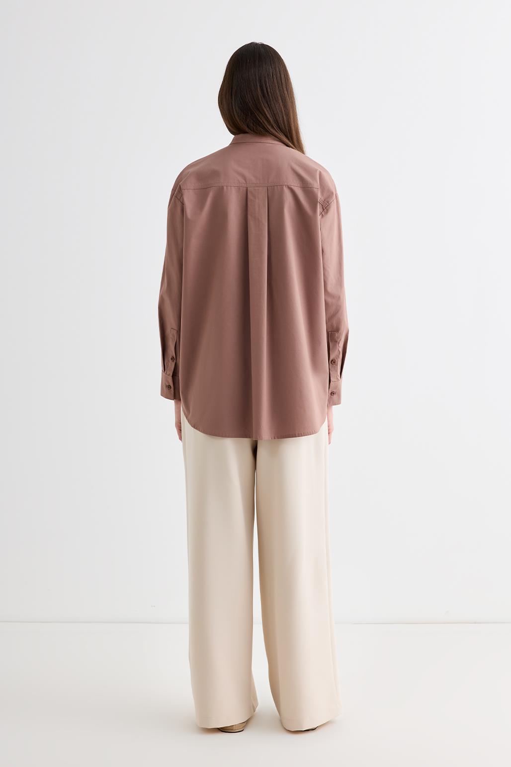 Massi Dikiş Detaylı Gömlek Marshala