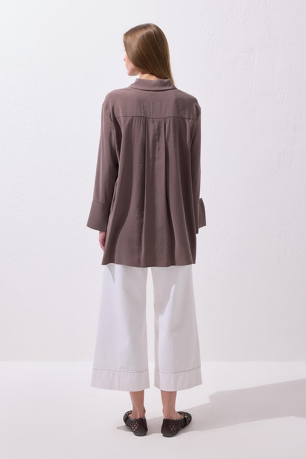 Modal Basic Gömlek Toprak