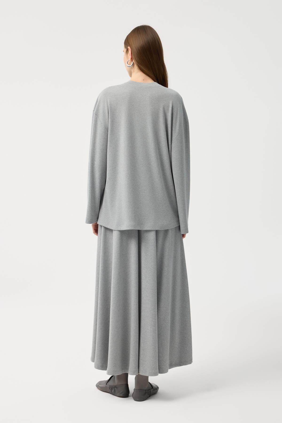 Modal Cupra Etek Takım Gri Melanj