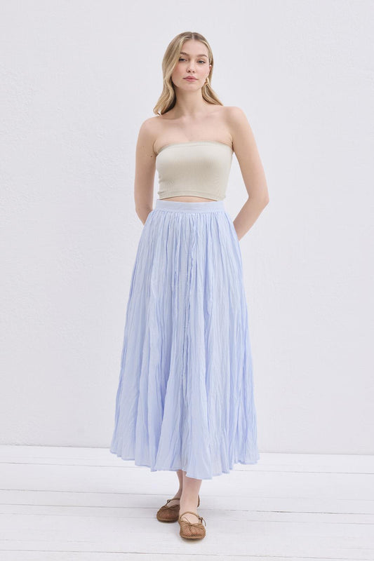 Nora Piliseli Uzun Etek Mavi