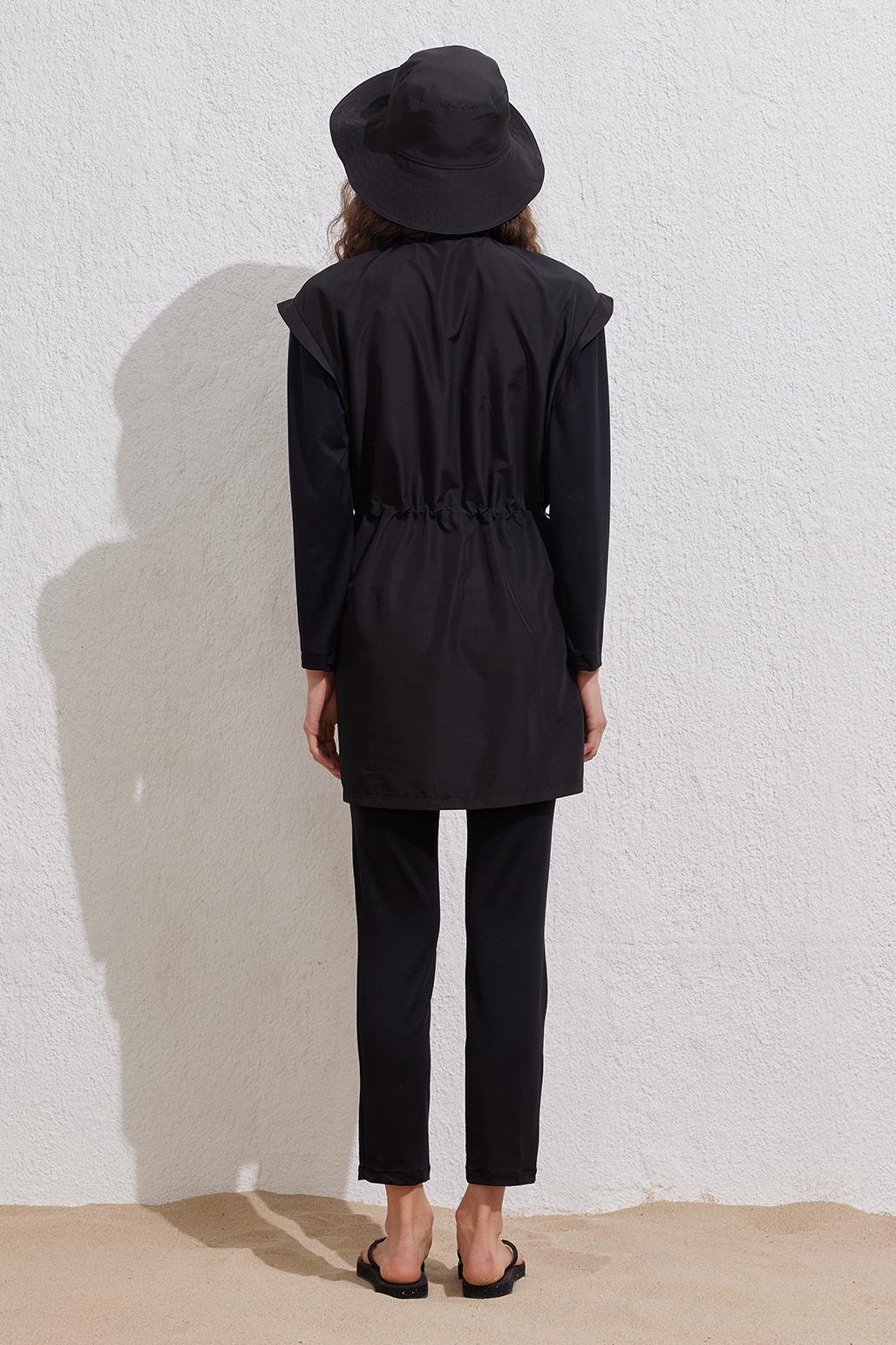 Siyah Tesettür Mayo Takımı