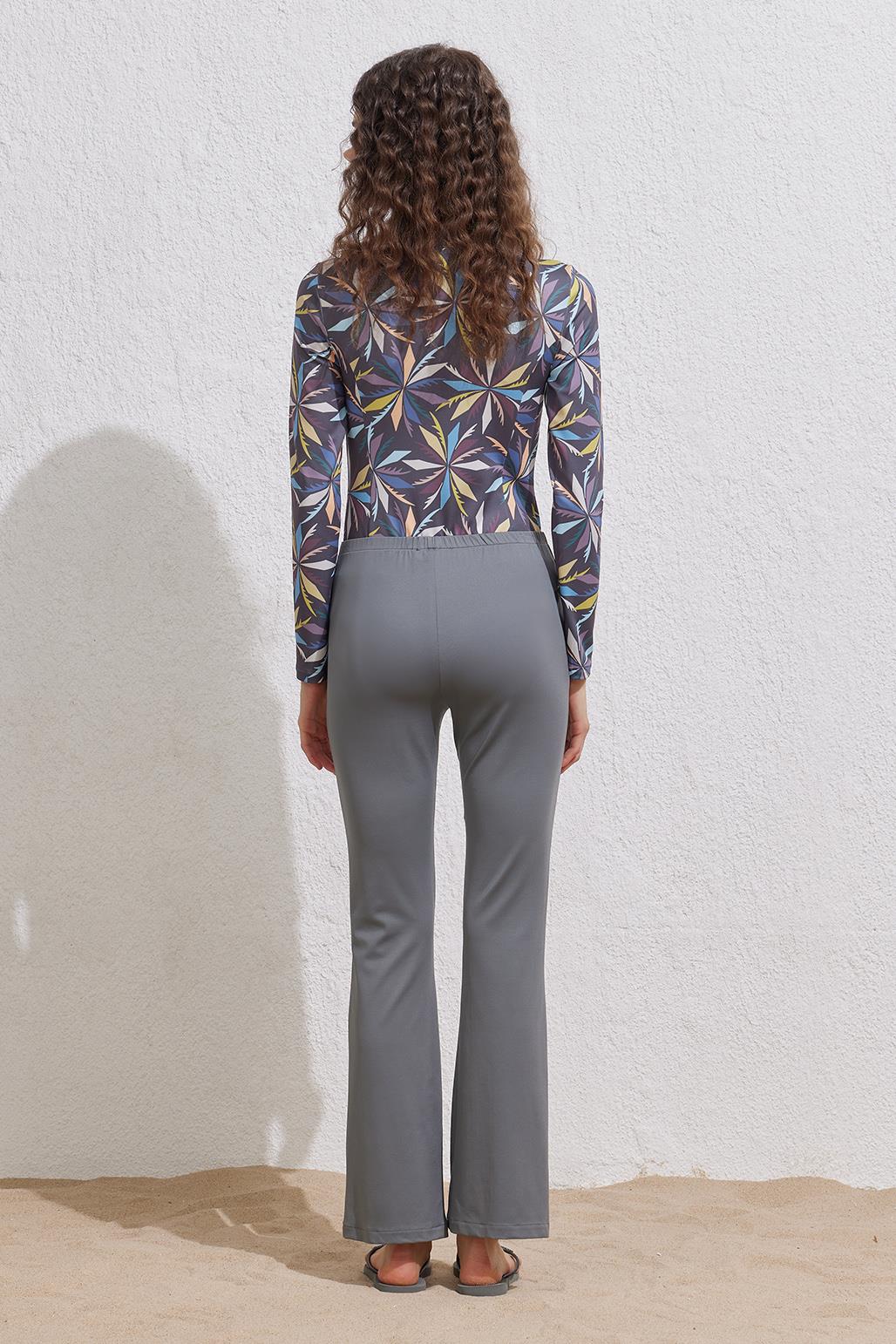 Tesettür Mayo Pantolon Gri