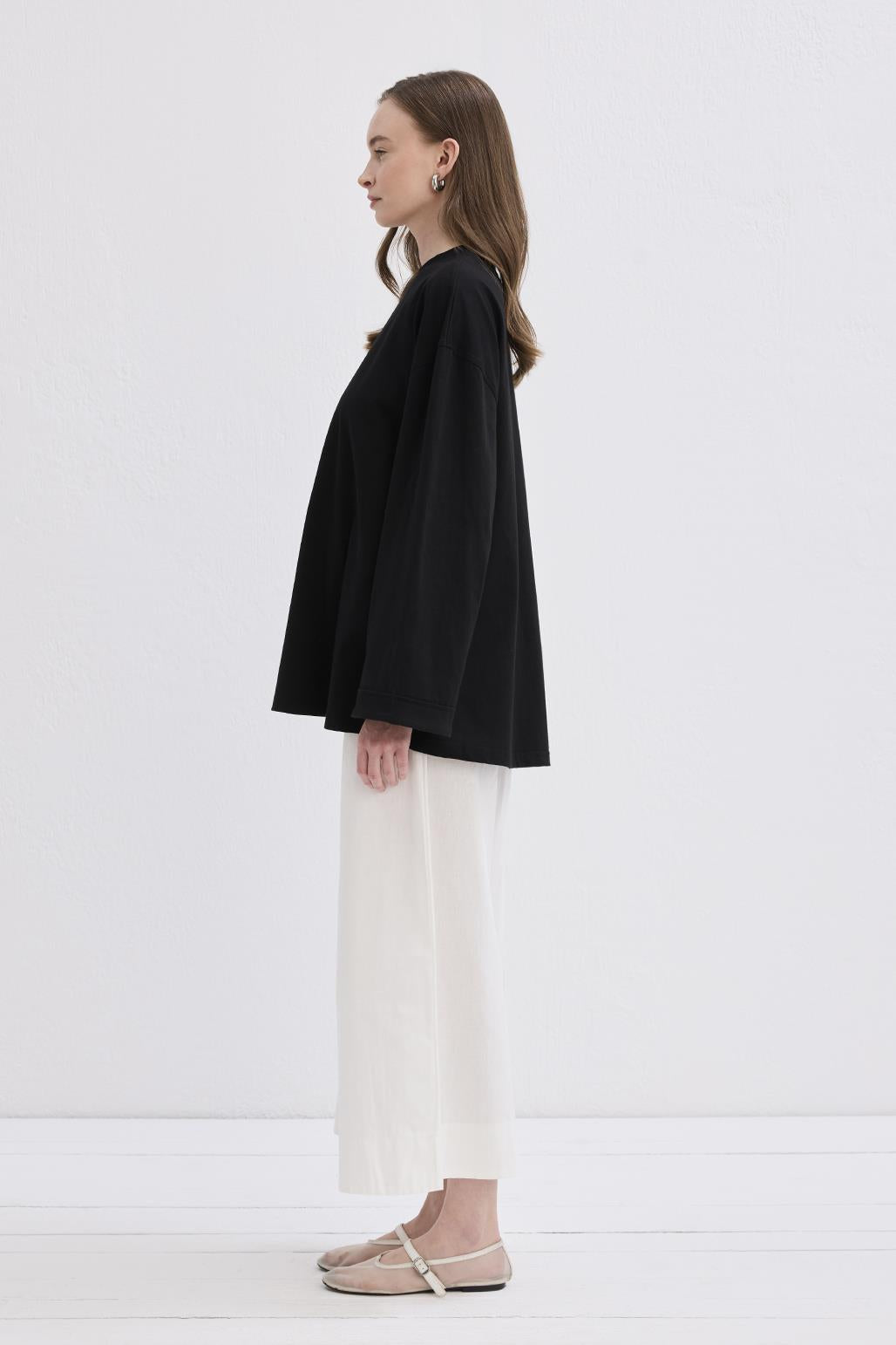 Vanille Pamuk Bluz Siyah