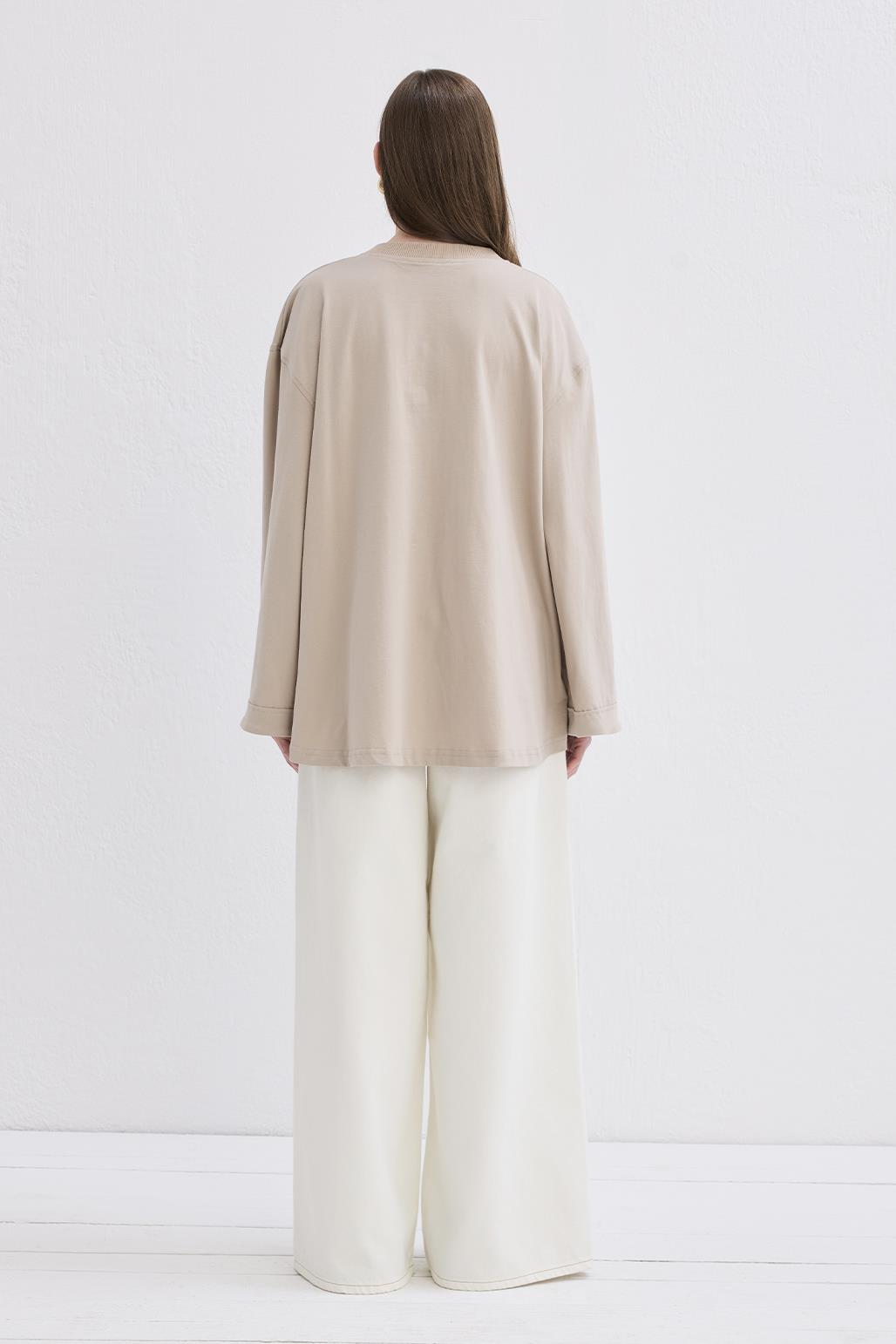 Vanille Pamuk Bluz Taş