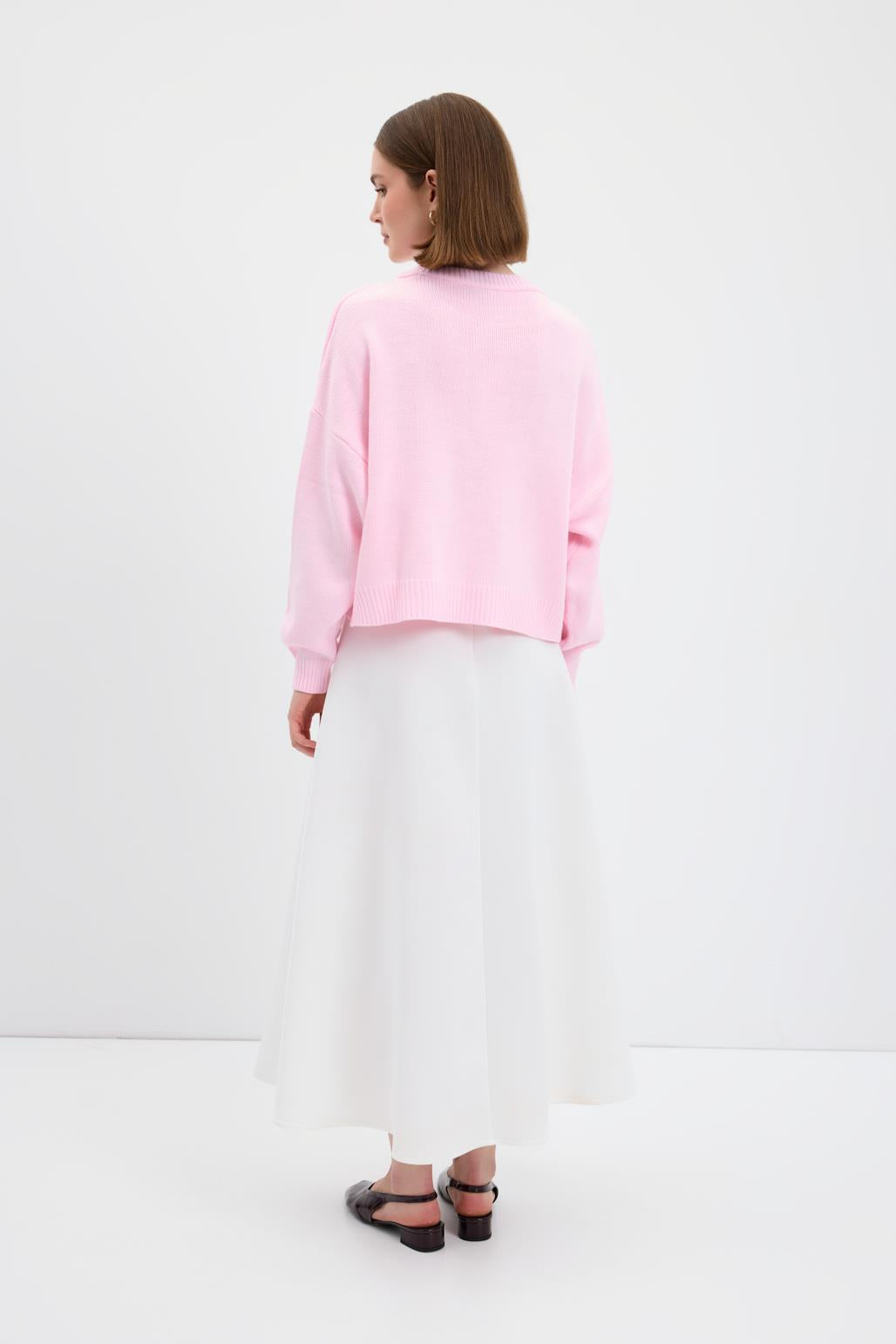 Basic Triko Kazak Pembe
