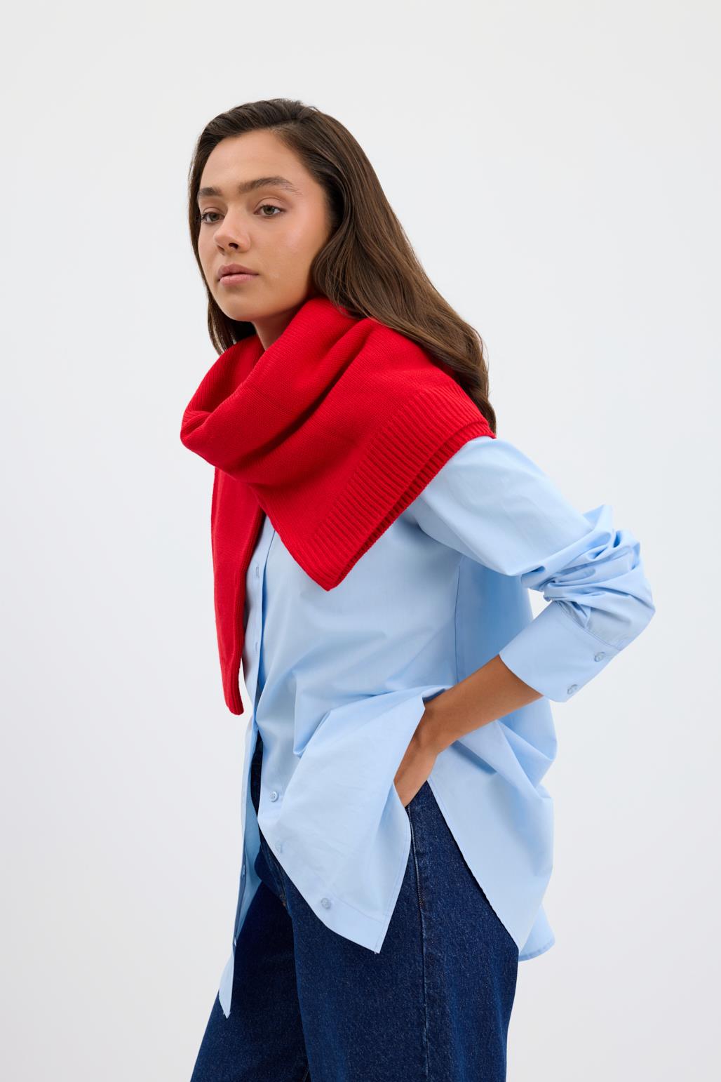 Cotton Basic Gömlek Mavi