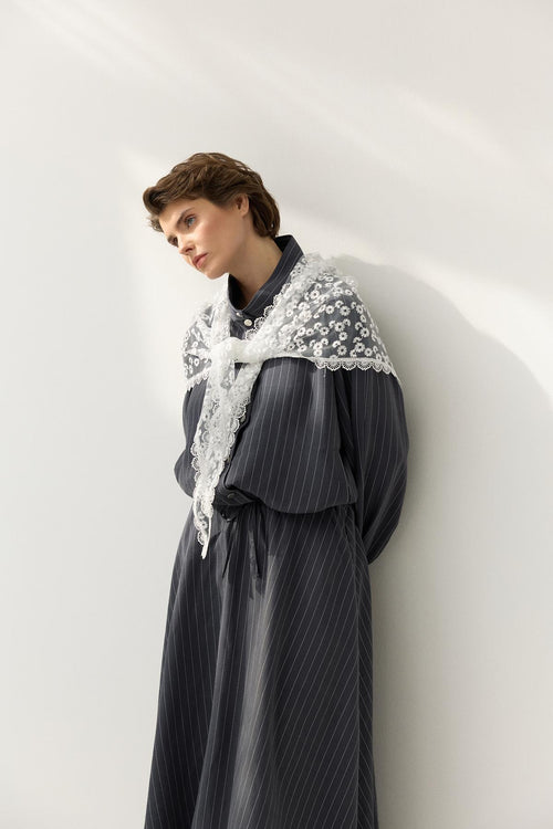 Dantel Omuz Aksesuarı Beyaz