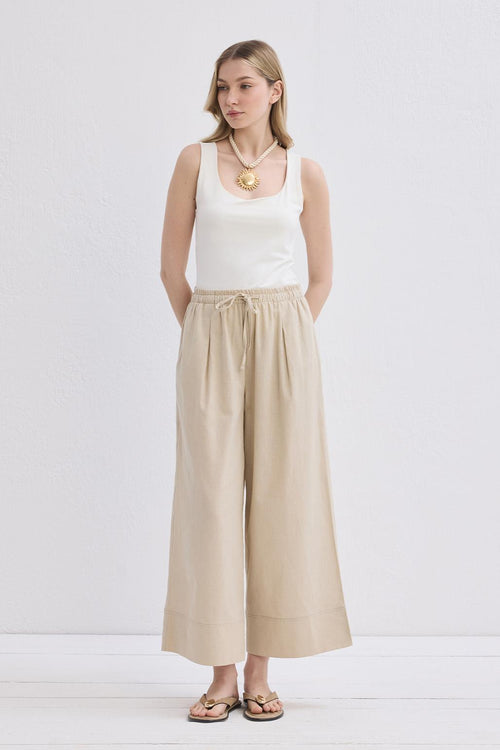 Doren Keten Pantolon Naturel