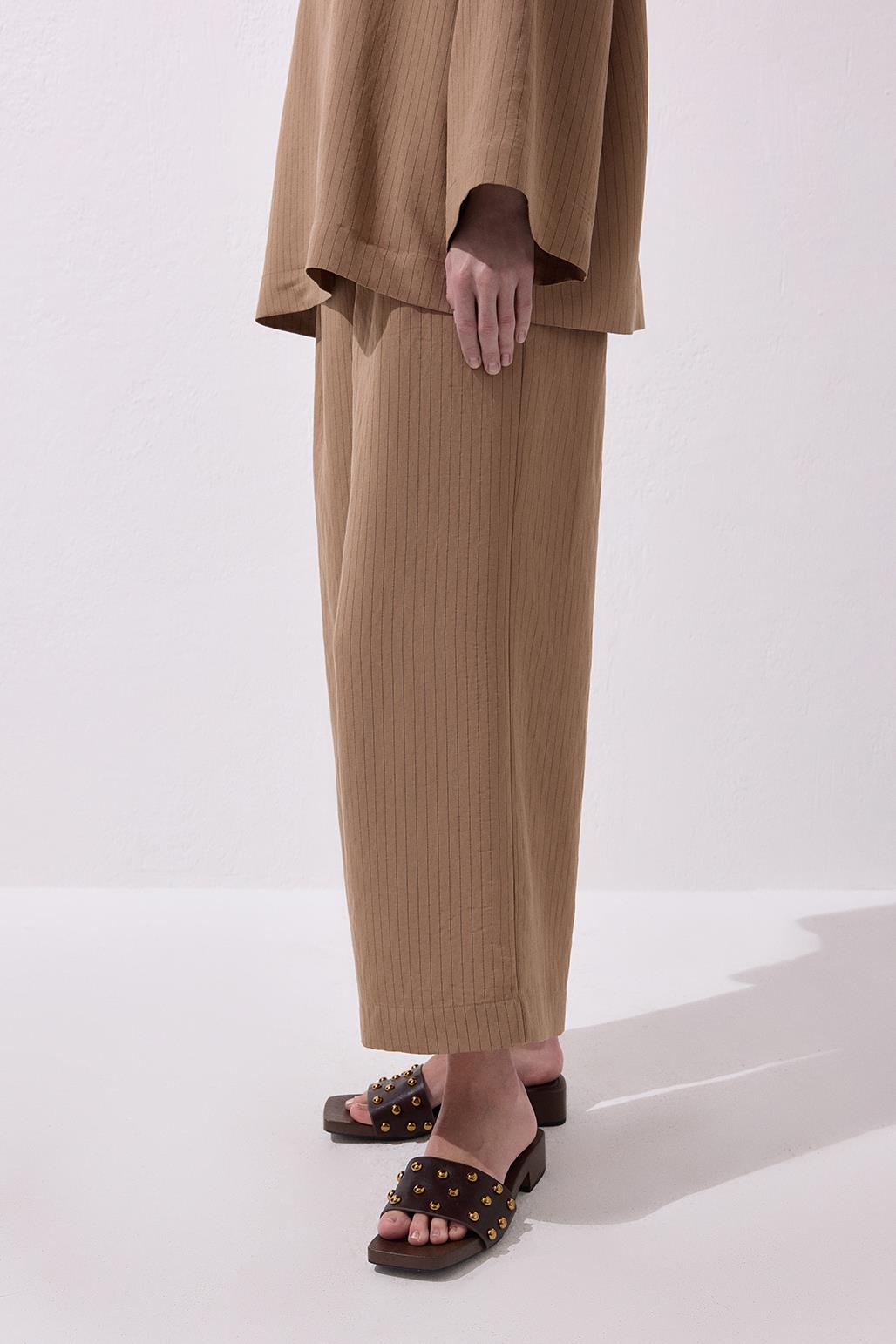 Dory Modal Bluz Pantolon Takım Camel