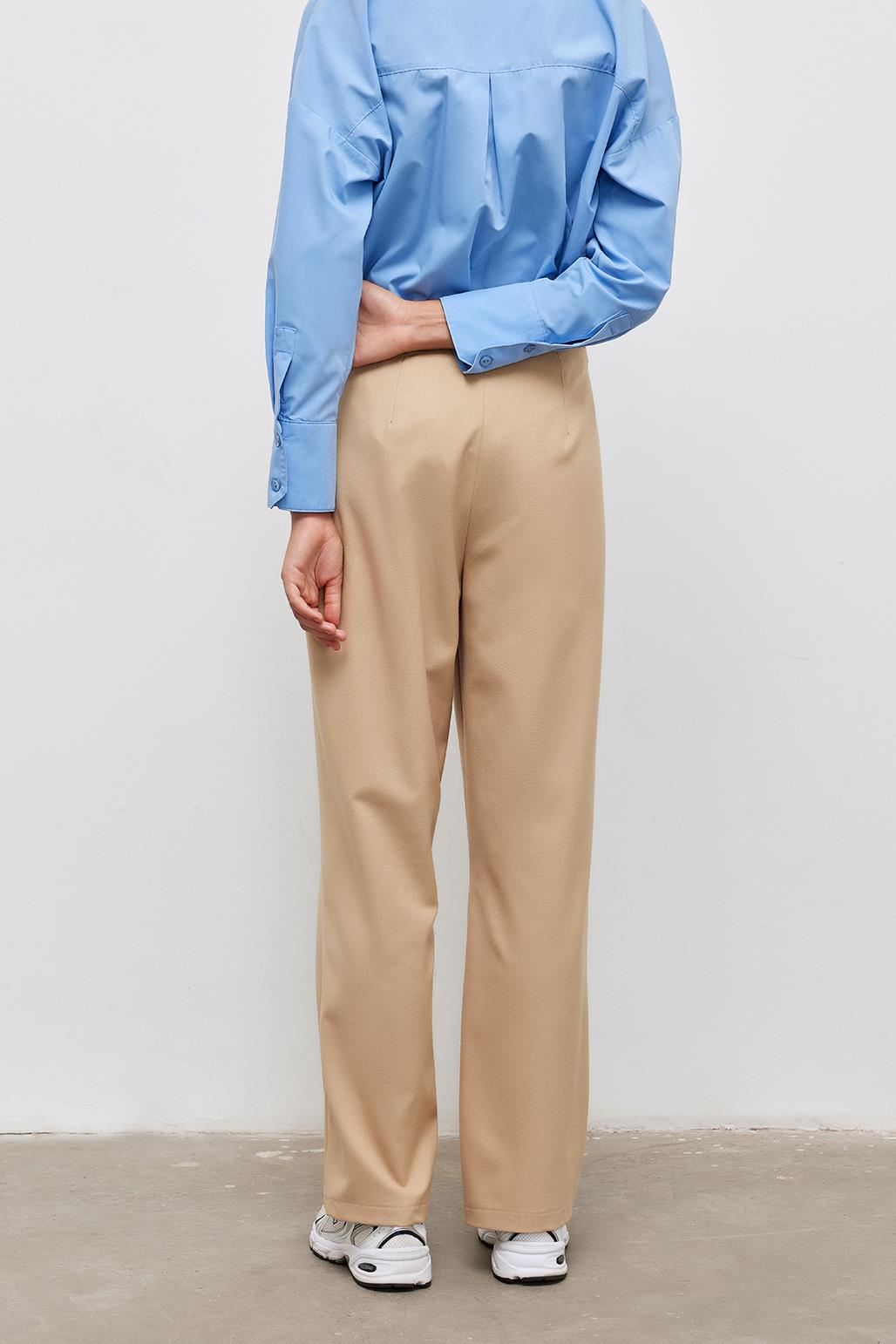 Fit Palazzo Pantolon Camel