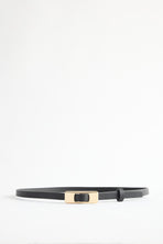 Gold Dikdörtgen Tokalı Kemer Siyah