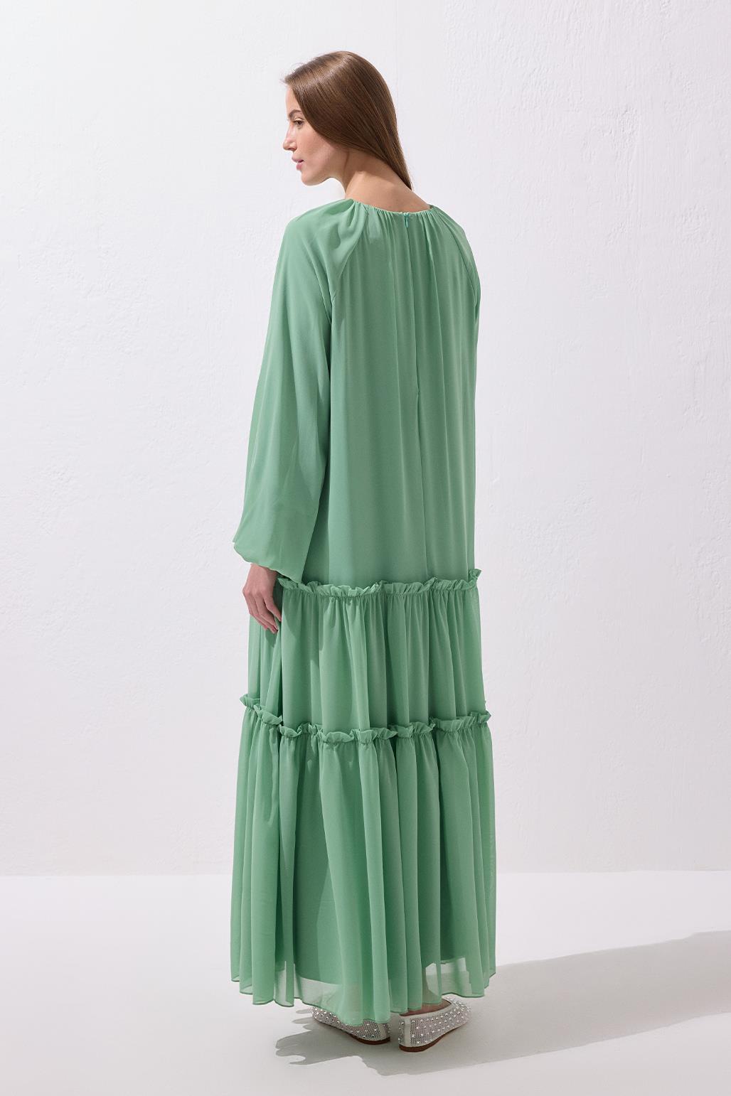Julie Uzun Elbise Mint