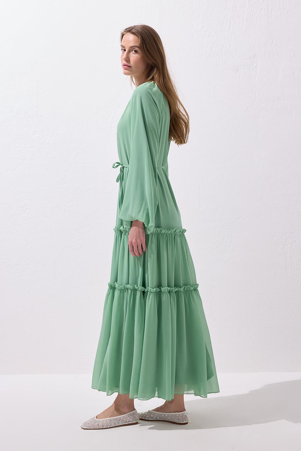 Julie Uzun Elbise Mint