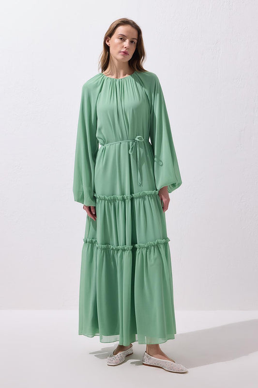 Julie Uzun Elbise Mint