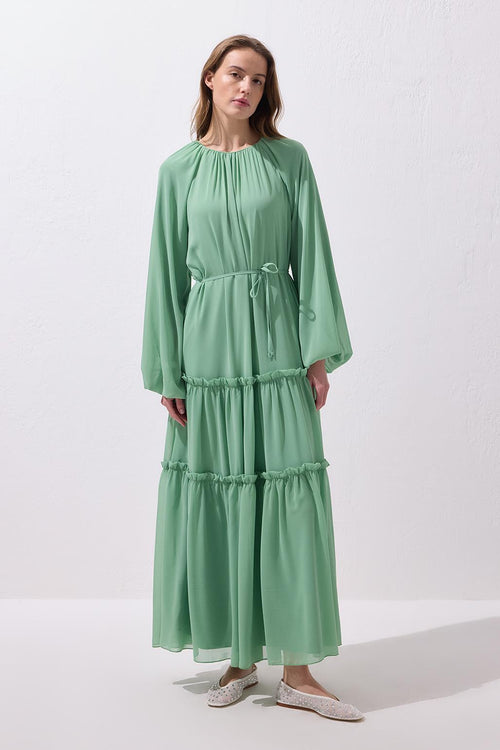 Julie Uzun Elbise Mint