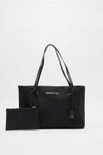 Kanvas Kişiselleştirilebilir Büyük Çanta Siyah