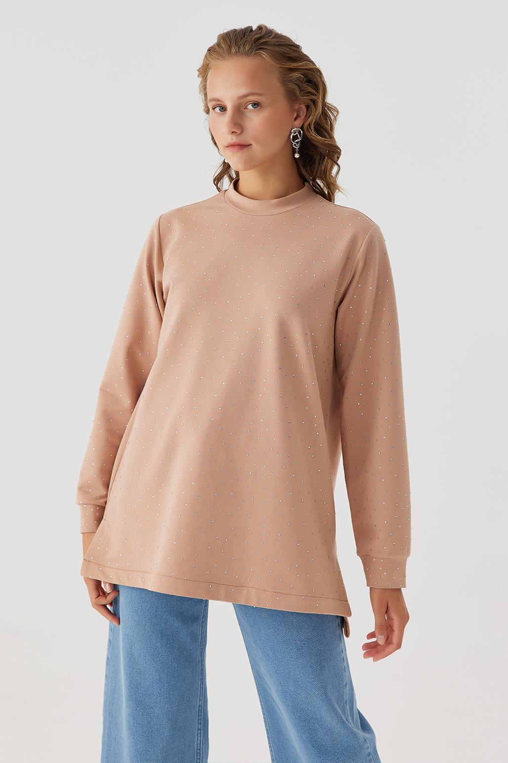 Kristal Sweatshırt Vizon