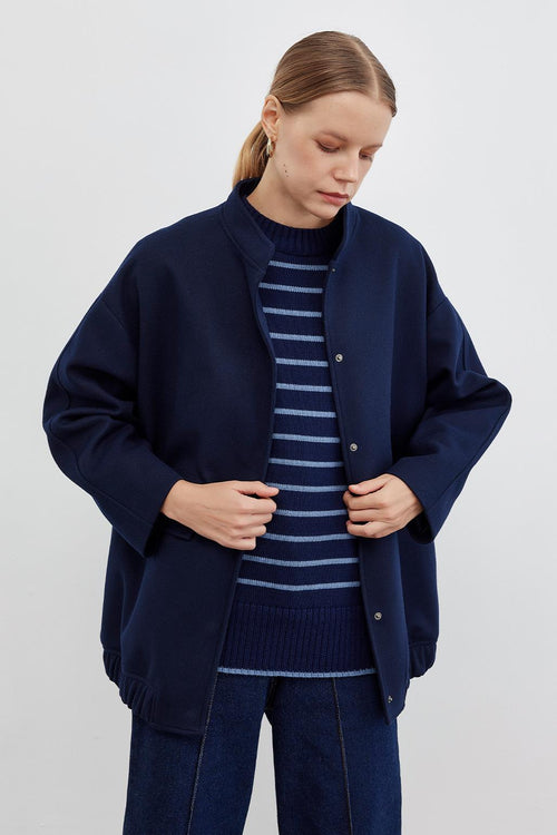 Midi Bomber Kaban Lacivert