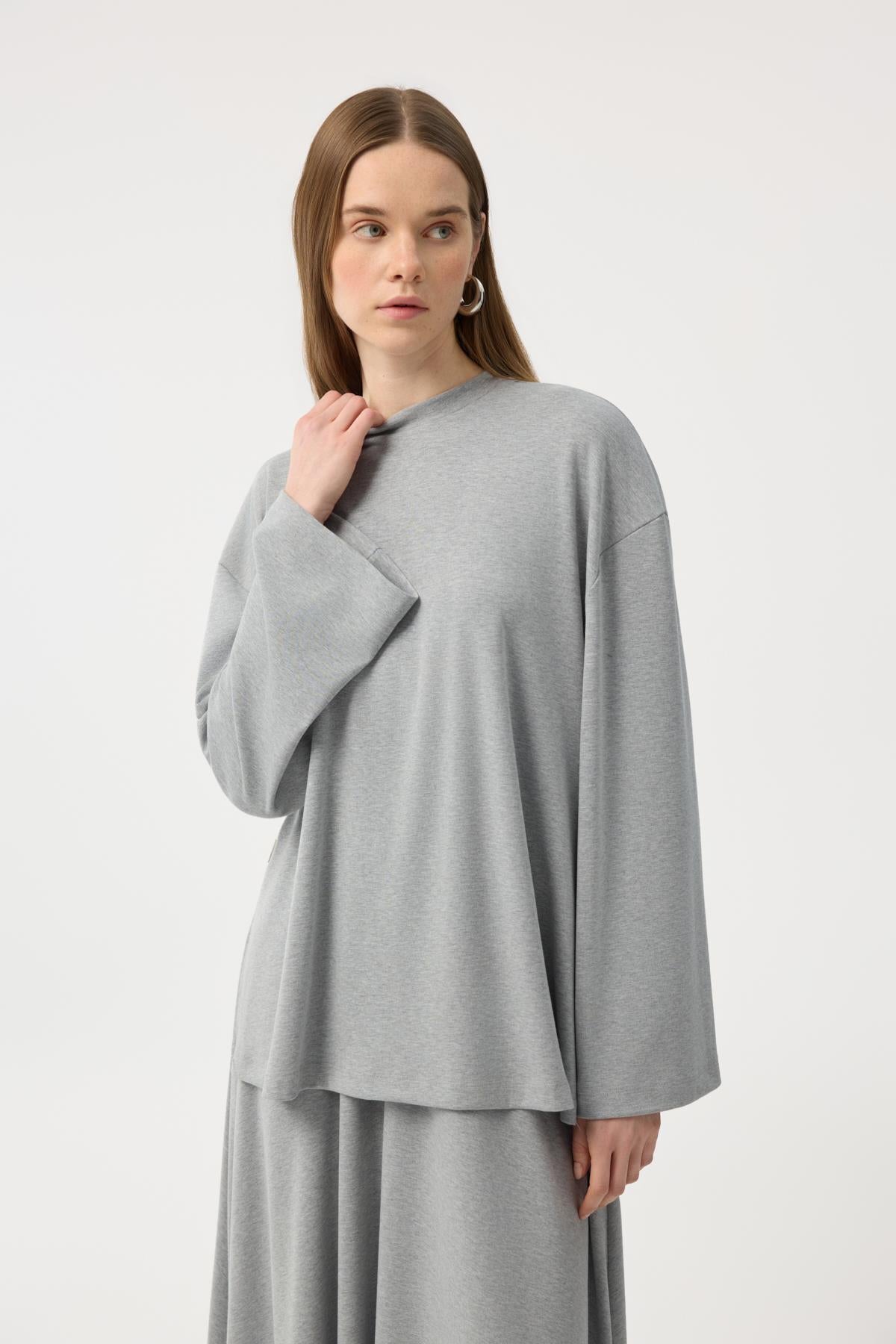 Modal Cupra Etek Takım Gri Melanj