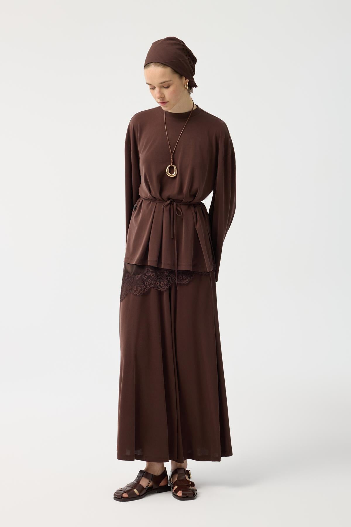 Modal Cupra Etek Takım Kahverengi