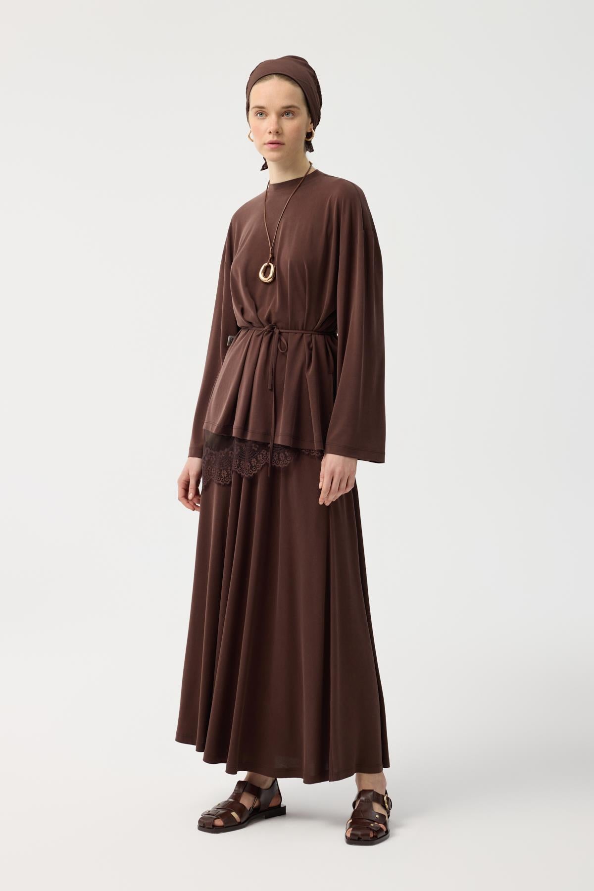 Modal Cupra Etek Takım Kahverengi