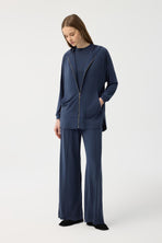 Modal Cupra Fermuarlı Hırka Takım Lacivert