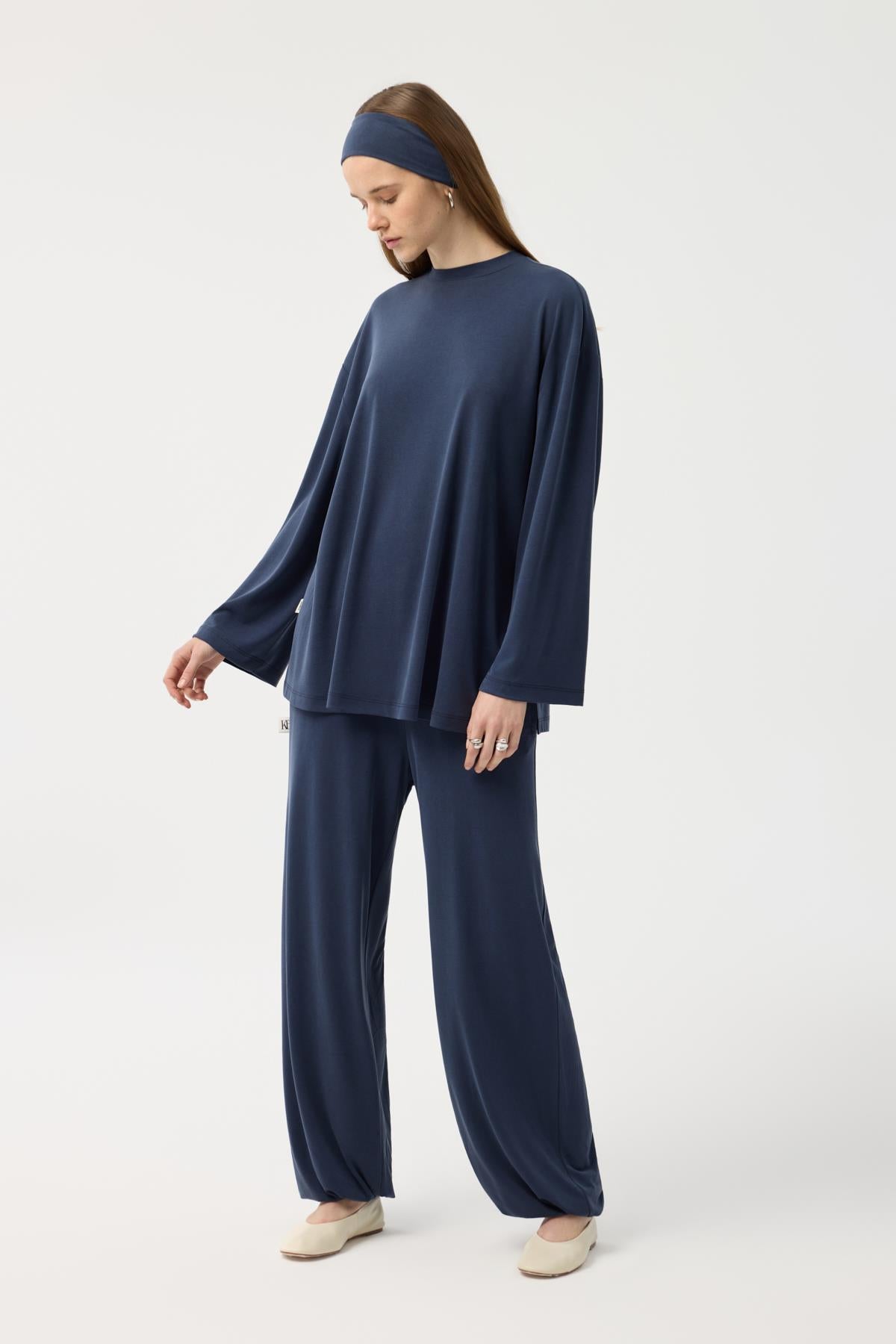 Modal Cupra Jogger Pantolon Takım Lacivert