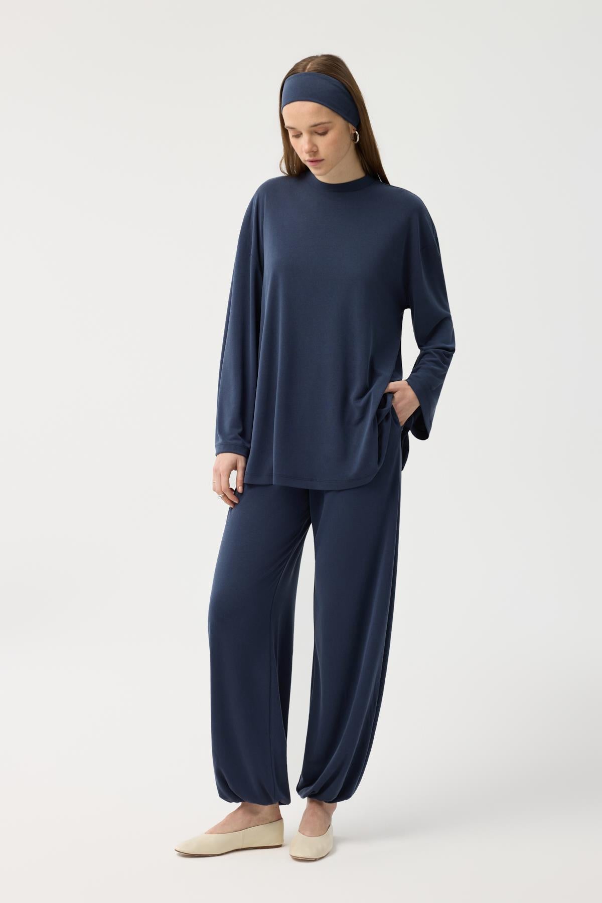 Modal Cupra Jogger Pantolon Takım Lacivert