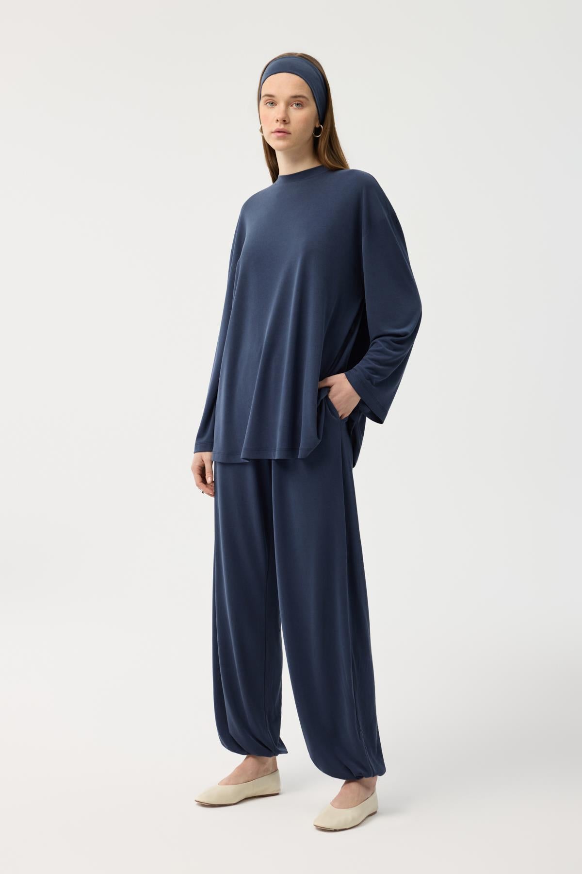 Modal Cupra Jogger Pantolon Takım Lacivert