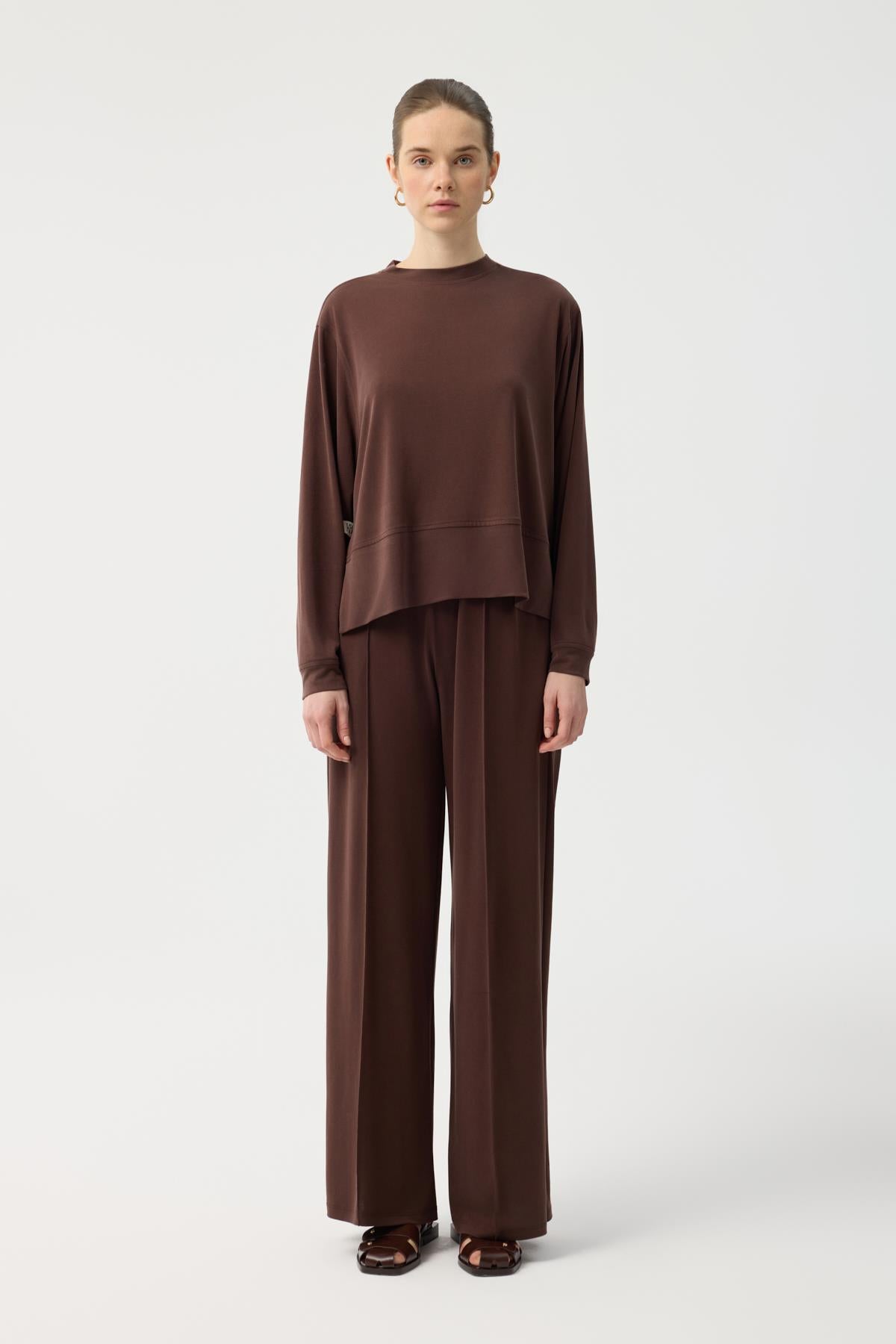 Modal Cupra Pantolon Kahverengi