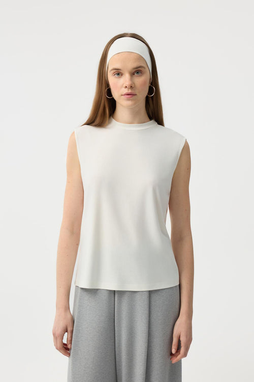 Modal Cupra Sıfır Kol Body Ekru