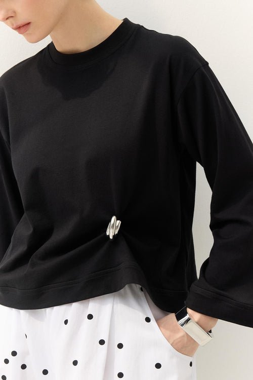 Sarmal Formlu Broş Gümüş