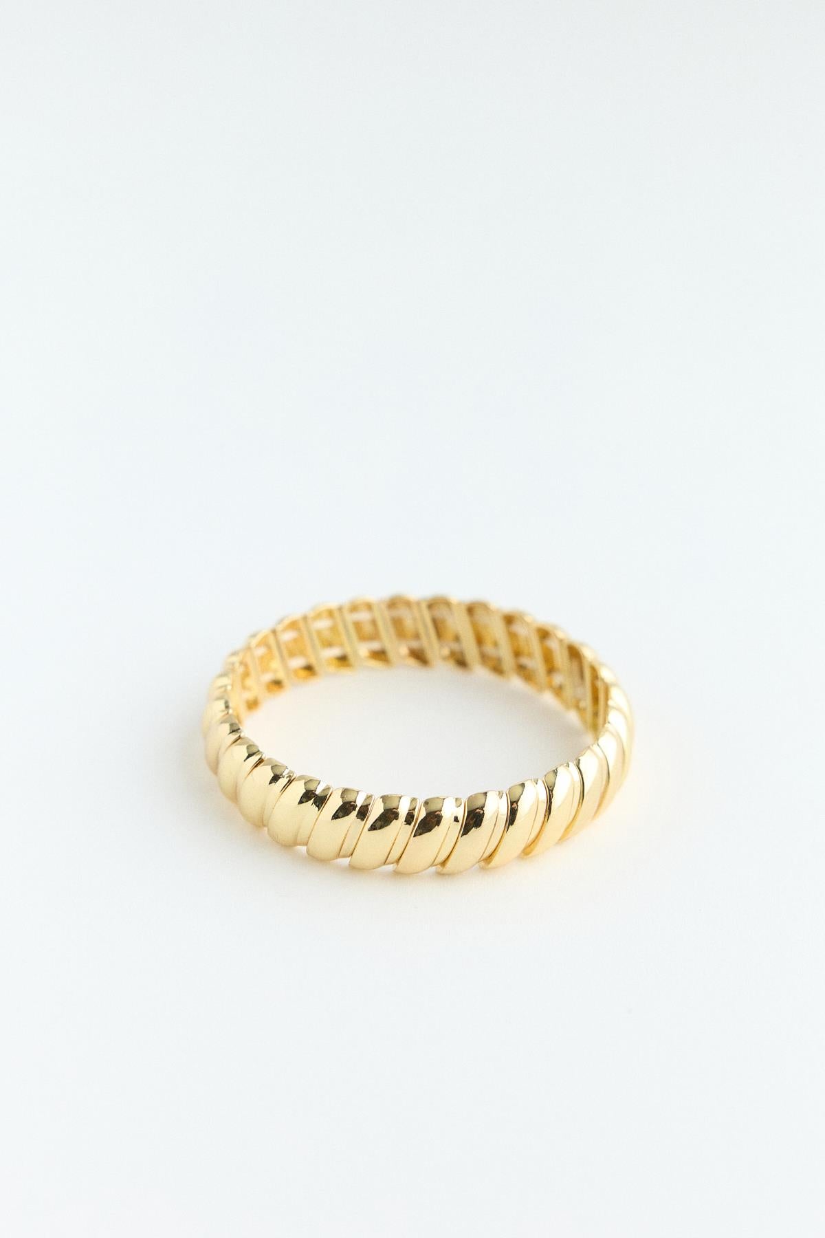 Sarmal Şerit Model Bileklik Gold