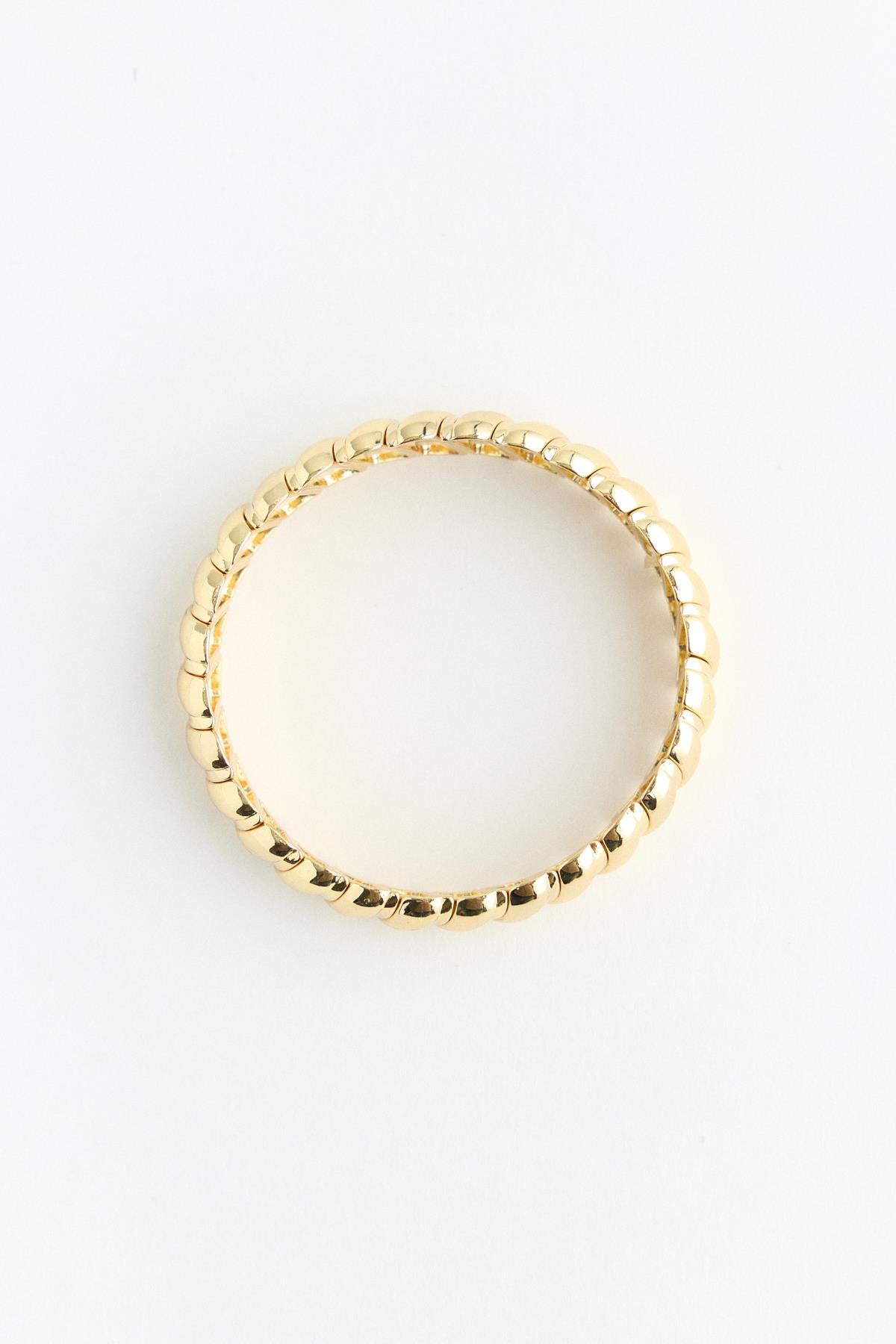 Sarmal Şerit Model Bileklik Gold