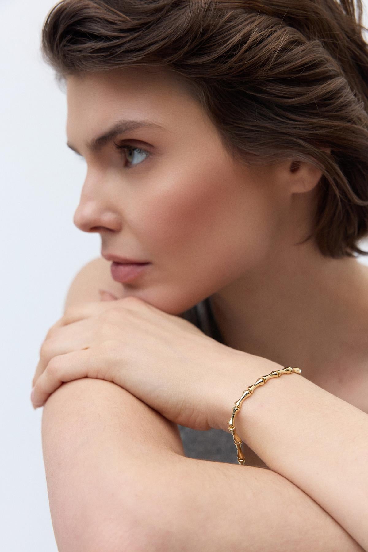 Vanila Zincir Bileklik Gold