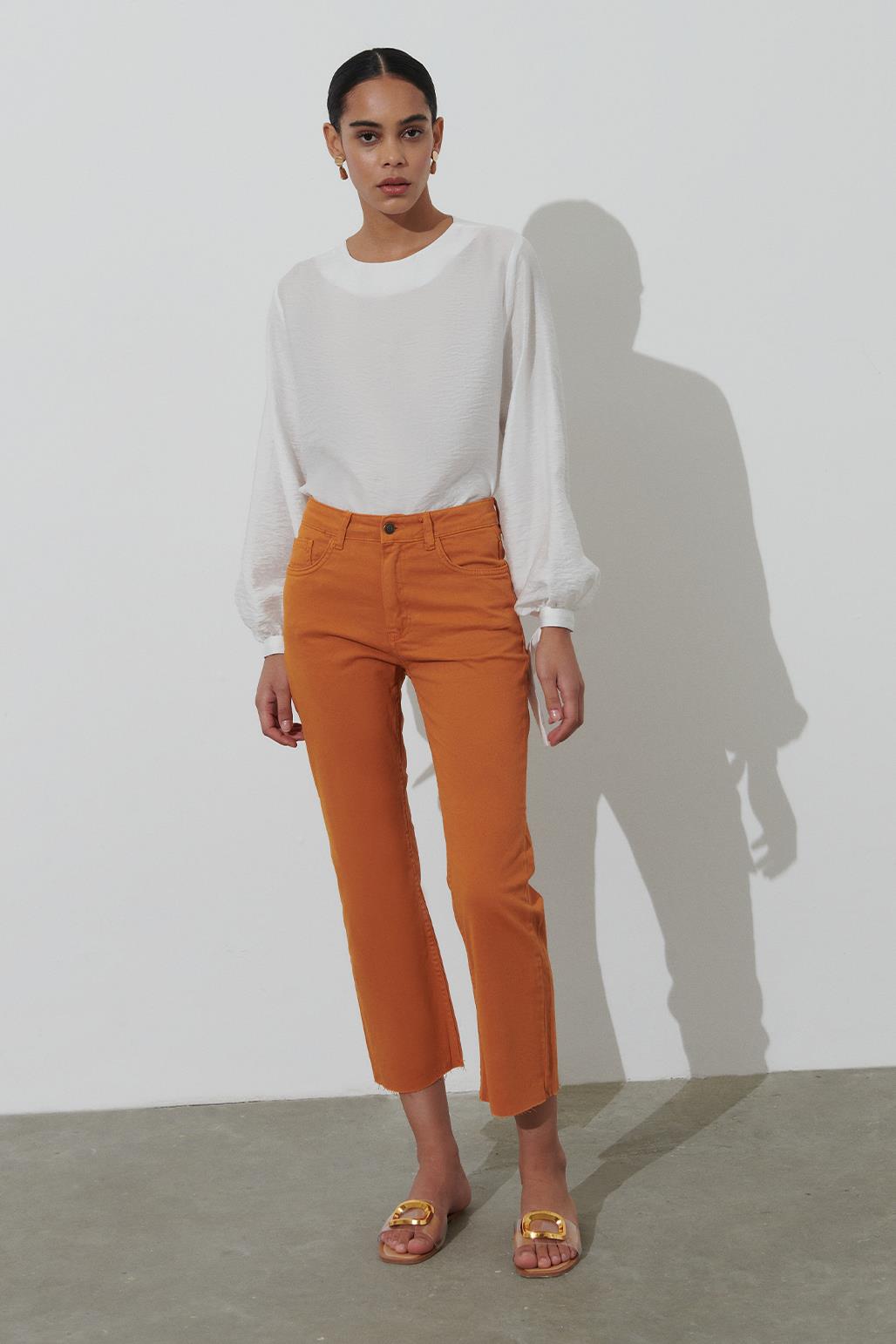 Wide Flare Jean Kiremit